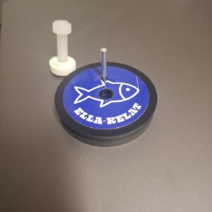 Laakeroitu 51mm pilkkikela Sami Kainulaisen hiilikuituvapoihin (M6)