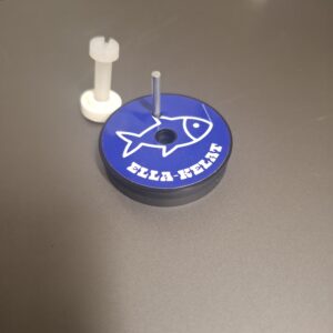 Laakeroitu 45mm pilkkikela Sami Kainulaisen hiilikuituvapoihin(M6)